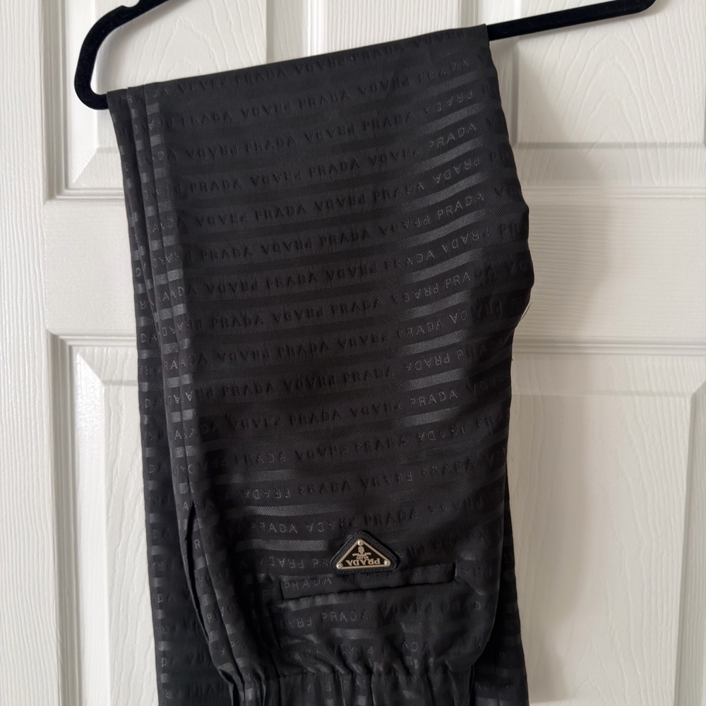 Prada Charcoal Logo Pants